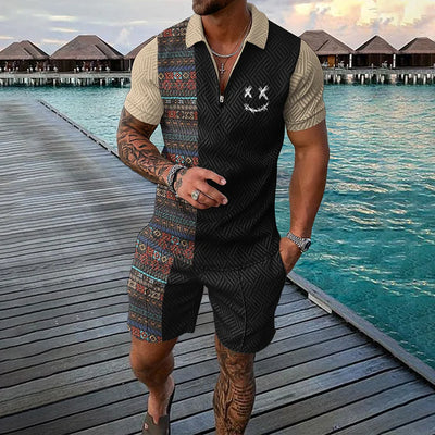 André | Polo y pantalones cortos Viajero del Tiempo Co-Ord