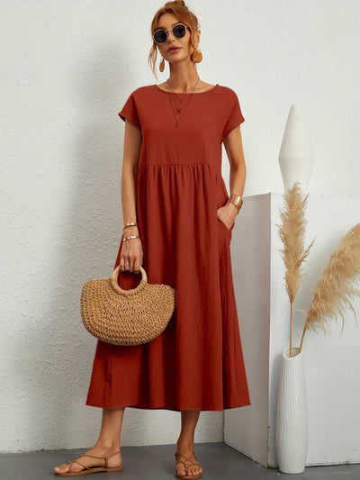 Joana | Vestido de linho elegante