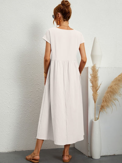 Joana | Vestido de linho elegante