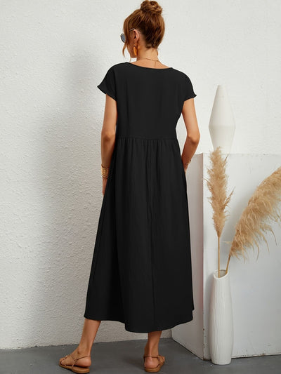 Joana | Vestido de linho elegante