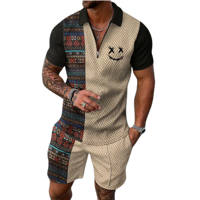 André | Polo y pantalones cortos Viajero del Tiempo Co-Ord