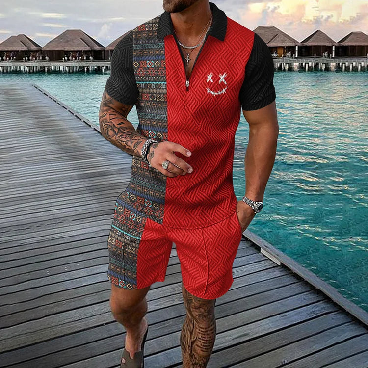 André | Polo y pantalones cortos Viajero del Tiempo Co-Ord